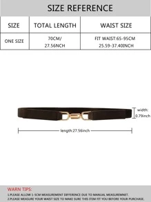 Elastic Corset Belt - Black - View 3