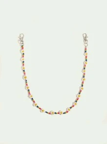 花朵裝飾串珠褲鏈 - 彩色 - 查看 1