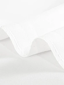 素色緞面枕套不附帶枕芯 - 白色 - 查看 3