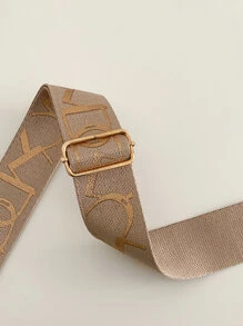 綜合圖案包帶，可調節的便攜包配件，時尚耐用，適用於新手和白領工人，適用於青少女，女性，大學生，作為禮物裝飾，禮品配件 - 駝色 - 查看 4