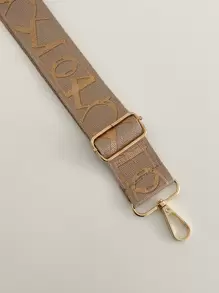 綜合圖案包帶，可調節的便攜包配件，時尚耐用，適用於新手和白領工人，適用於青少女，女性，大學生，作為禮物裝飾，禮品配件 - 駝色 - 查看 5