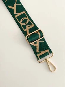 Allover Đồ Họa Dây Túi Túi Phụ Kiện DIY Phụ Kiện Dây Đeo Vai Có Thể Điều Chỉnh Quà Tặng Trang Trí Quà Tặng Phụ Kiện - Màu xanh lá cây đậm - Xem 3