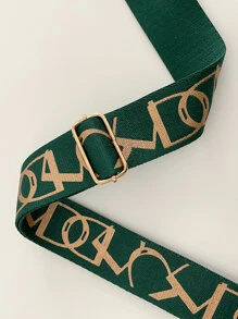 Allover Đồ Họa Dây Túi Túi Phụ Kiện DIY Phụ Kiện Dây Đeo Vai Có Thể Điều Chỉnh Quà Tặng Trang Trí Quà Tặng Phụ Kiện - Màu xanh lá cây đậm - Xem 4