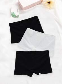 Quần lót Bé Gái màu trơn - Đen và trắng - Xem 2