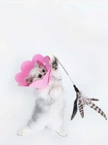 1 vòng cổ hình hoa thời Elizabeth, thích hợp cho mèo và chó nhỏ - Hồng - Xem 6