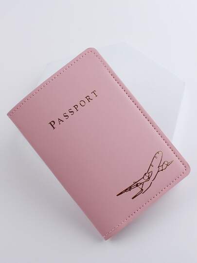 Letter Graphic Passport Case Passport Holder Passport Wallet School Supplies School Stuff for School for Student Passport Cover for Travel for Flight For Back to School Travel Accessories Passport Bag for Holiday Vacation for Women and Men Travel Essentials Passport Pouch Cruise Essentials Waterproof for Men and Women Travel Essentials Travel Accessories vacation accessories for holiday season