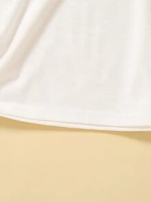 大碼1入組車和愛心圖案T恤 - 白色 - 查看 7