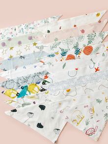 5pcs Baby Random Pattern Bib - Multicolor - View 2