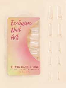 SHEIN 180入組透明假指甲 - 無色 - 查看 5
