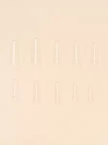 SHEIN 180入組透明假指甲 - 無色 - 查看 2