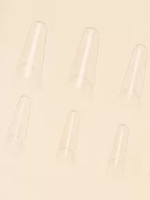 SHEIN 180入組透明假指甲 - 無色 - 查看 3