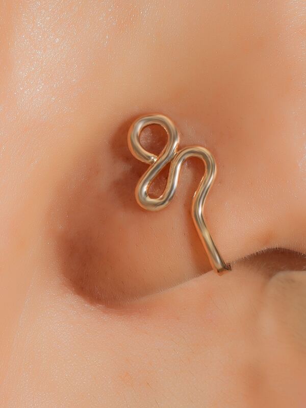Popular Structured Nose Cuff Copper Simple & Stylish For Women & Girls