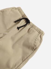 SHEIN 男童標語圖案套頭毛衣及束口褲套裝 - 彩色 - 查看 3