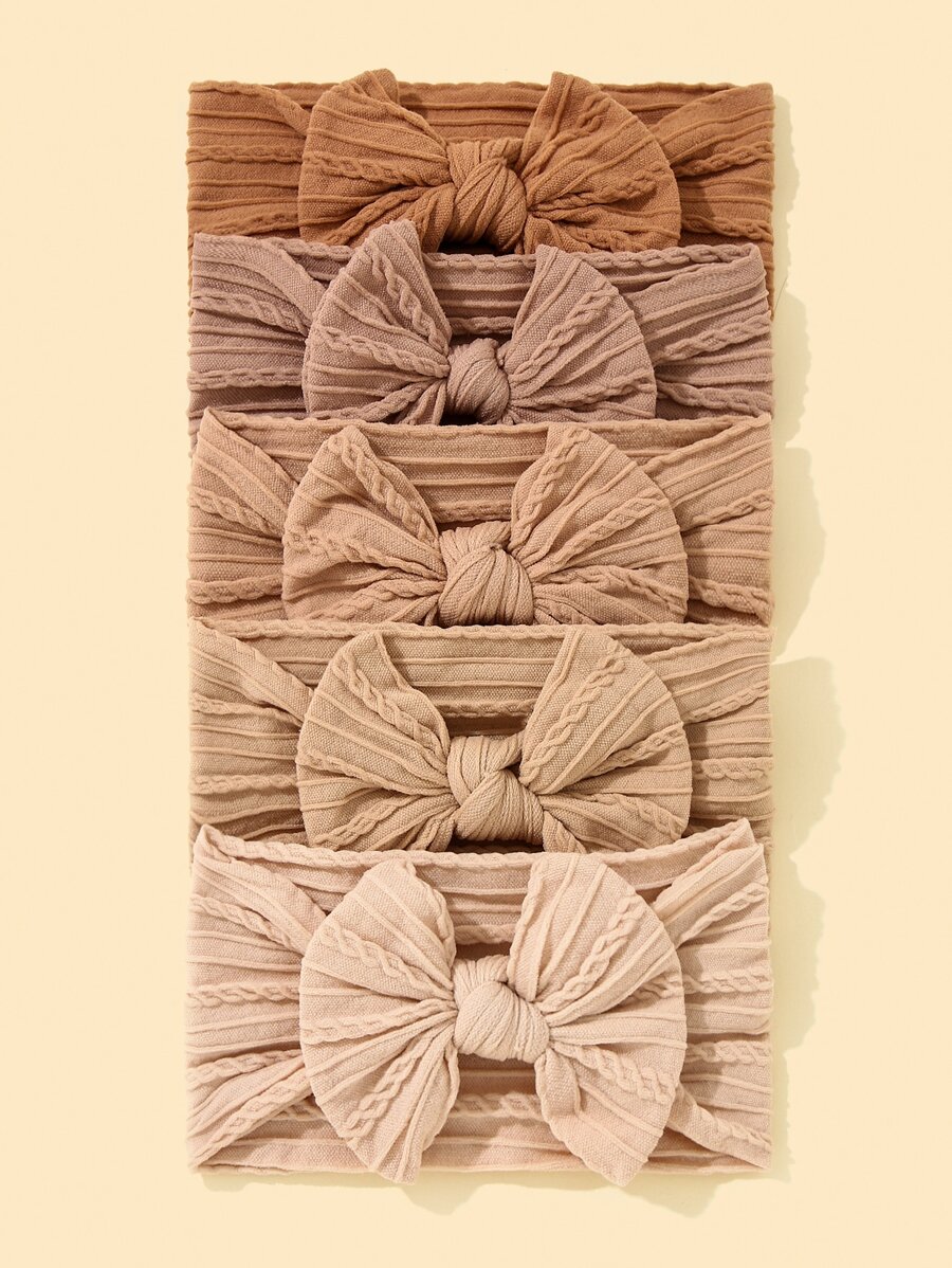 5pcs Baby Bow Decor Headband - Multicolor - View 1