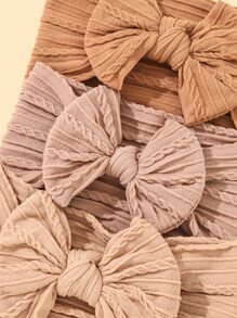 5pcs Baby Bow Decor Headband - Multicolor - View 2