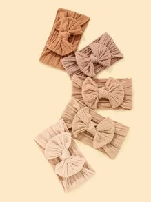 5pcs Baby Bow Decor Headband - Multicolor - View 3