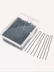U Shaped Hair Pins, Bobbypin, Hair Braiding Tool, 100pcs Ladies Hair Bun Hairpin, With Storage Box, (2.4Inches), (Black), Hair Rollers, Heatless Curls, Hair Curler, Hair Products And Accessories For Barber Salon Beauty Back To School, Travel Holiday Essentials, Hair Accessories For Women, Hair Curlers, Curly Hair Products, Curler, Rollers For Hairdressing Equipment,Curly Hair,Hair Rollers,Hair Curler,Heatless Curl,Heatless Curls,Hair Curlers,Rollers,Hair Curl,Rollers For Hair,Curly Hair Tools,Hair Rollers,Hair Roller,Curls Diffuser,Hair,Travel,Hair Products,Hair Tools,Hair Stuff,Barber,Barber Accessories,Barbershop,Hairdressing Equipment - Black - View 1