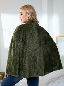 Cazadora de manga capa forro polar - Verde militar - Ver 2