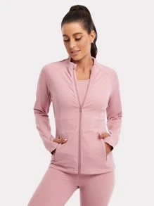 VUTRU High Neck Zip Up Sports Jacket