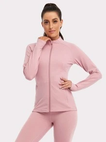 VUTRU High Neck Zip Up Sports Jacket