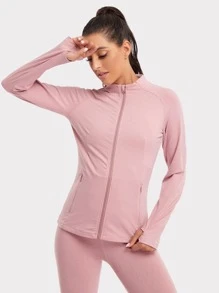 VUTRU High Neck Zip Up Sports Jacket