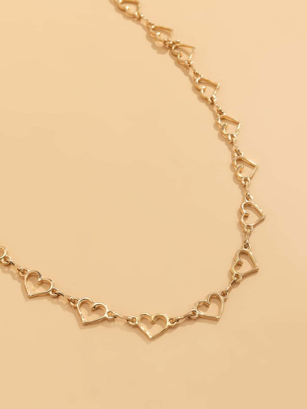 Heart Decor Choker SHEIN UK