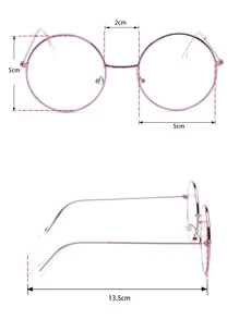 Gafas con lentes redondos - transparente - Ver 3