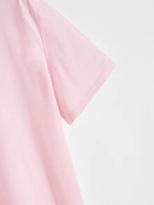 Manfinity Men Graphic Print Tee - Baby Pink - View 4