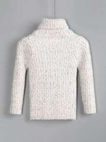 Toddler Boys Marled Knit Turtleneck Sweater
