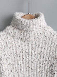 Toddler Boys Marled Knit Turtleneck Sweater