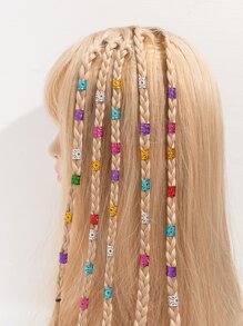 60pcs Women Hollow Out Hair Ring Boho Tiaras Halloween Hair Clips - Multicolor - View 1