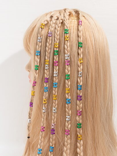 60pcs Hollow Out Hair Ring