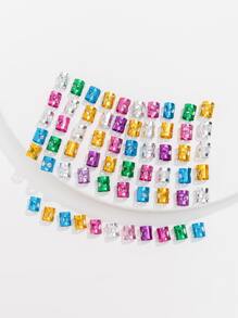 60入組鏤空電話線髮圈