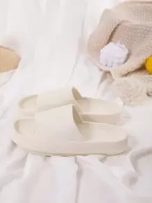 Minimalist Single Band Slides - White - View 3