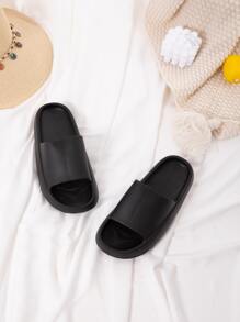 Áo trượt dáng rộng tối giản thời trang cho nữ - màu đen - Xem 5