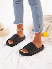 Áo trượt dáng rộng tối giản thời trang cho nữ - màu đen - Xem 6