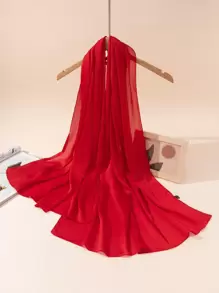 Khăn quàng rắn tối giản - Đỏ - Xem 1