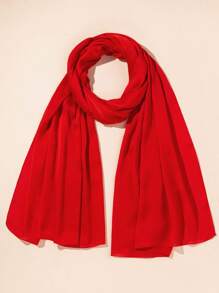 Khăn quàng rắn tối giản - Đỏ - Xem 2