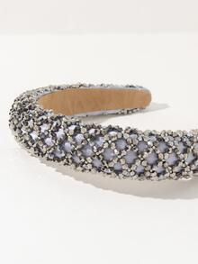 珠子裝飾髮箍 - 彩色 - 查看 2