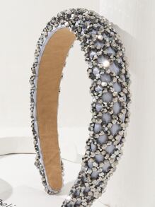 珠子裝飾髮箍 - 彩色 - 查看 3