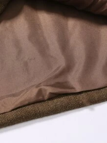 Manfinity Mode Men Patched Pocket Wool-Mix Waistcoat Without Blouse - Coffee Brown - View 6