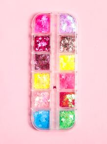 1 盒蝴蝶形美甲亮片 - 彩色 - 查看 3