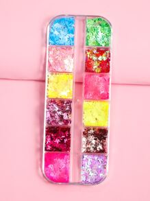 1 盒蝴蝶形美甲亮片 - 彩色 - 查看 6