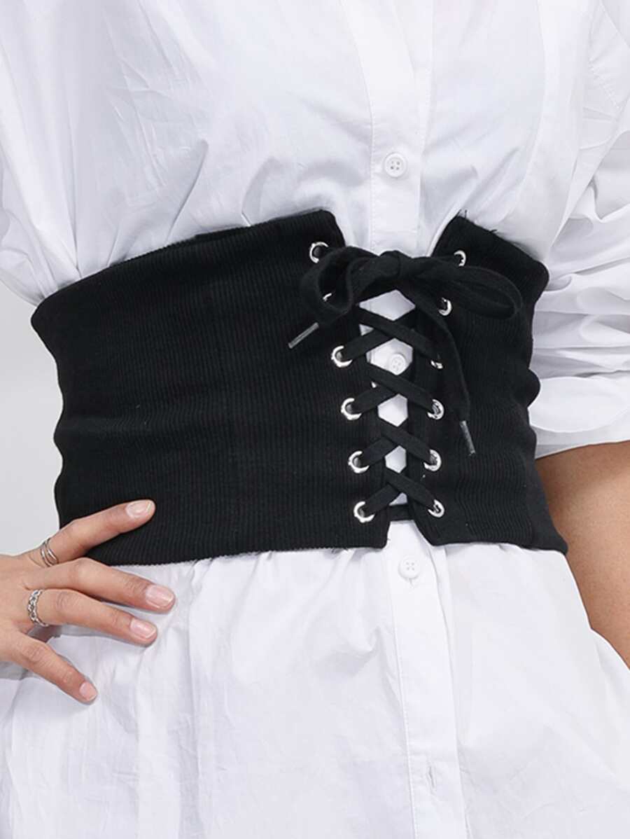 Ren Up Corset Belt - màu đen - Xem 1