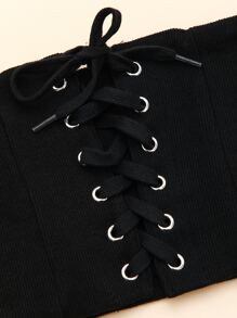 Ren Up Corset Belt - màu đen - Xem 2