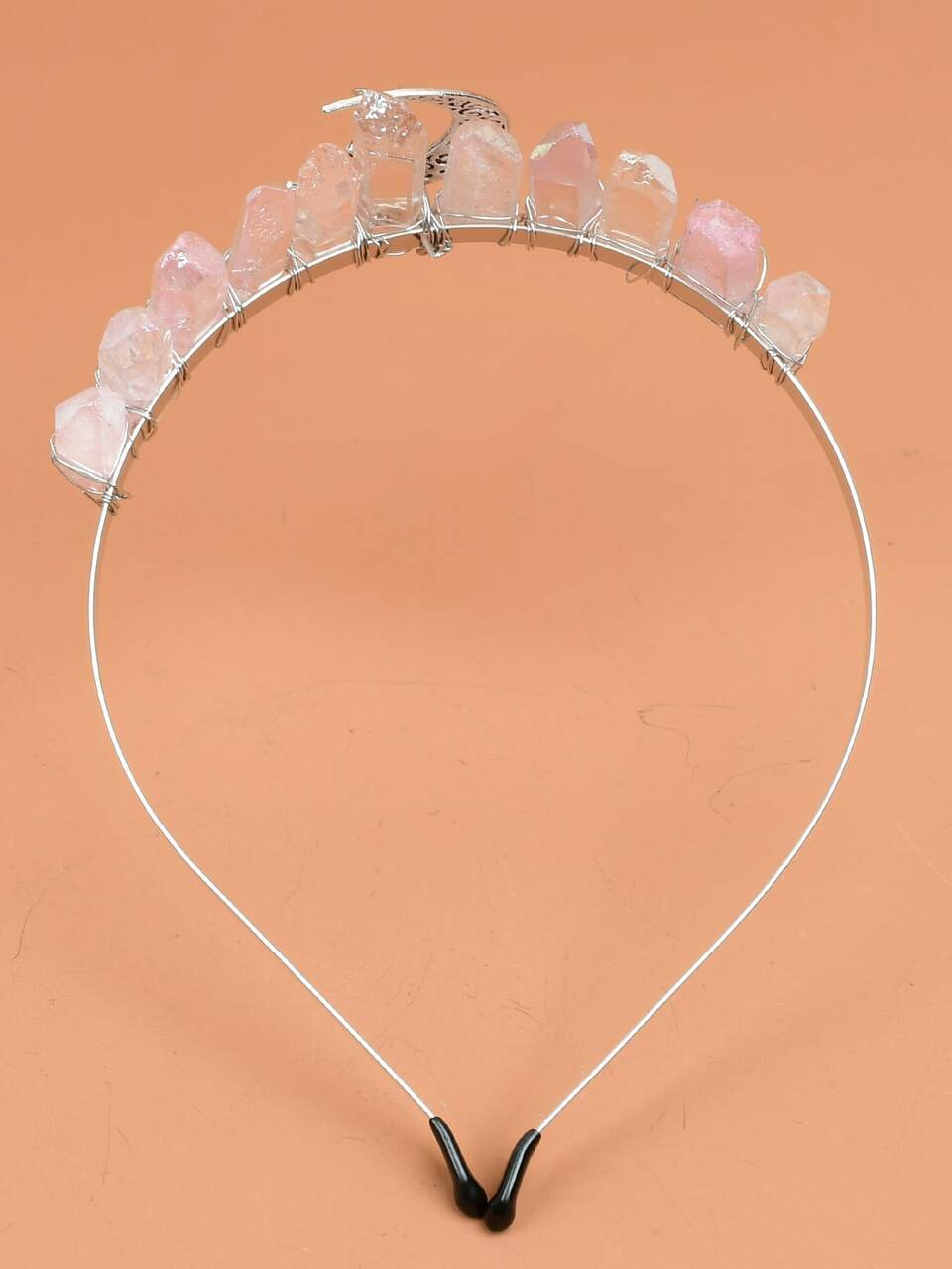 Natural Crystal Star Moon Decor Hairhoop