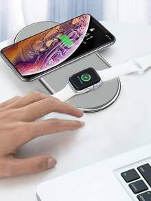 15W Cargador inalámbrico 3 en 1 - Gris Claro - Ver 7