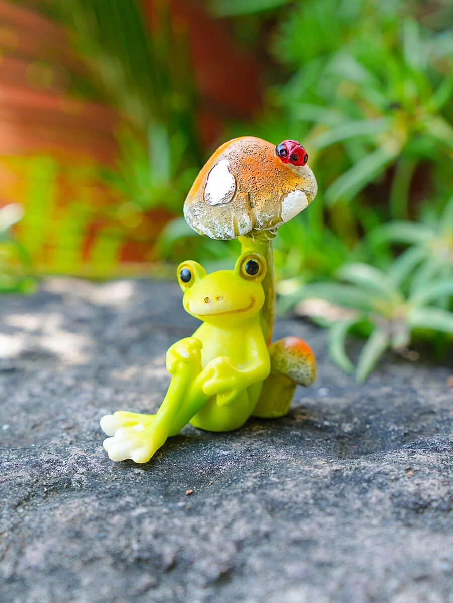 1pc Frog Design Garden Art Decoration