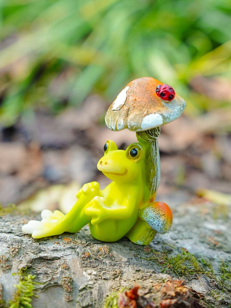 1件青蛙設計花園藝術裝飾 - 彩色 - 查看 2