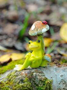 1pc Frog Design Garden Art Decoration